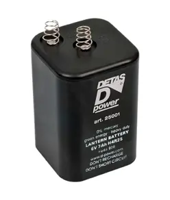 Batteria a molla  per lampeggiante da cantiere