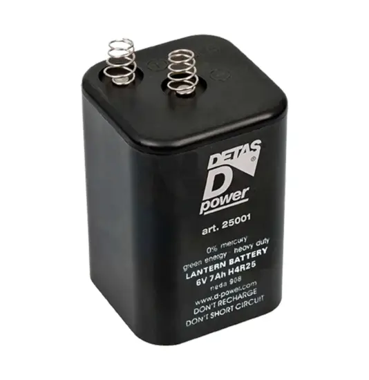 Batteria a molla  per lampeggiante da cantiere