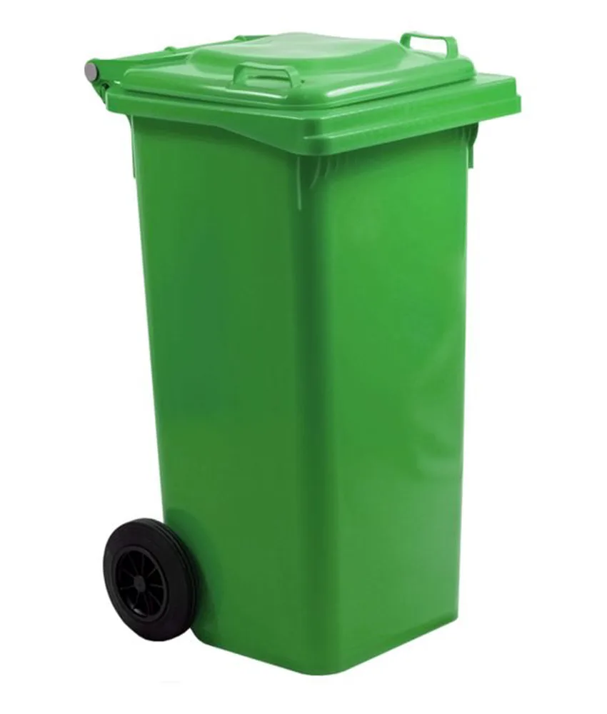 Bidone raccolta differenziata 240 litri, Carrellato - Polietilene HDPE