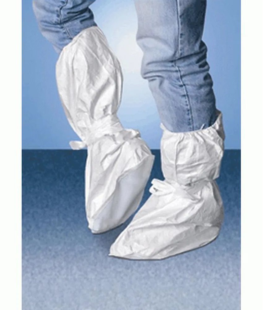 5 paia calzari monouso in Tyvek, con suola antiscivolo - in PVC