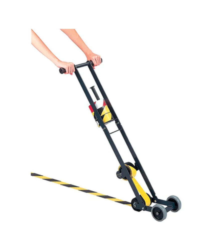 Carrello applicatore nastri da pavimento, colore nero - peso 5 kg