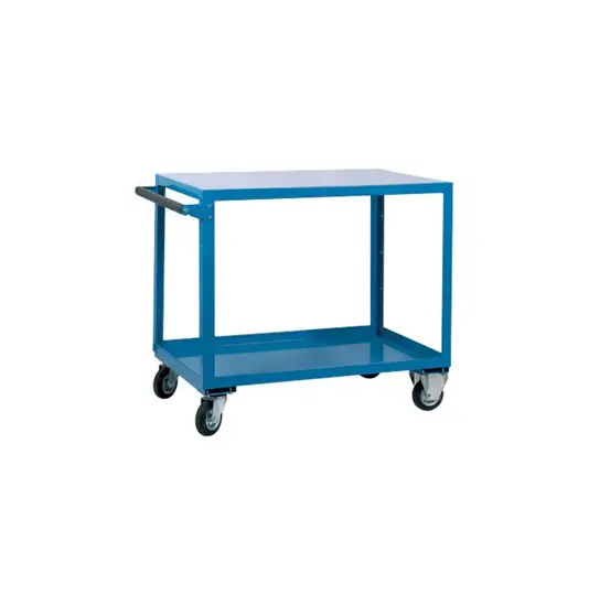 Carrello per magazzino con due ripiani