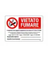 Cartelli di divieto 'vietato fumare'