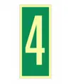 cartelli di sicurezza fotoluminescente numero 4