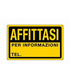 Cartello "affittasi per informazioni"