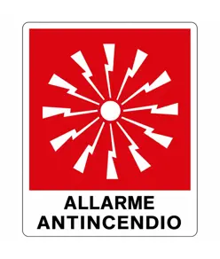 Cartello 'allarme antincendio'