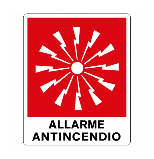 Cartello 'allarme antincendio'