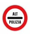 Cartello Alt Polizia