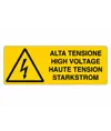 Cartello 'alta tensione' multilingue