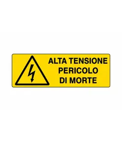 Cartello 'alta tensione pericolo di morte'