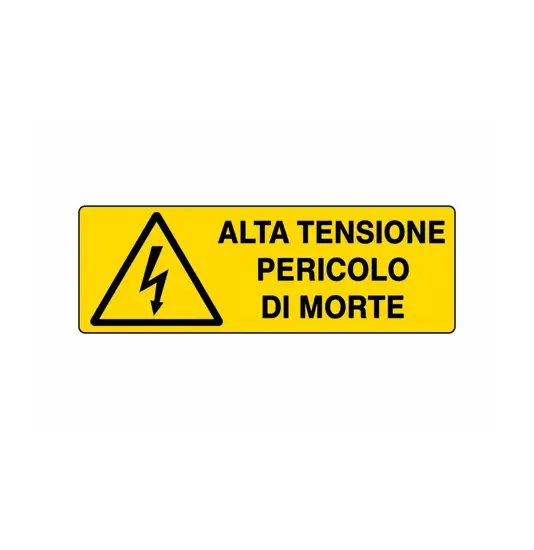 Cartello 'alta tensione pericolo di morte'