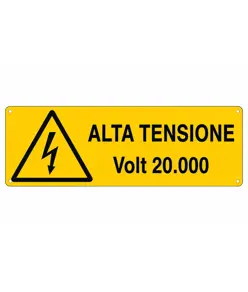 etichette adesive 'alta tensione Volt 20.000'