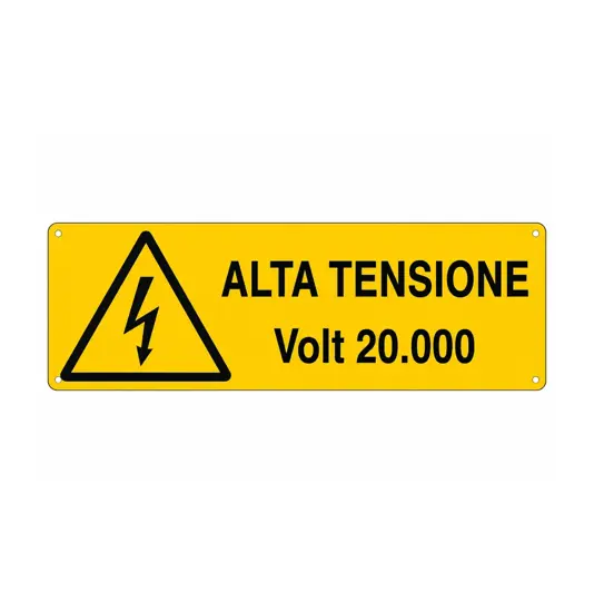 etichette adesive 'alta tensione Volt 20.000'