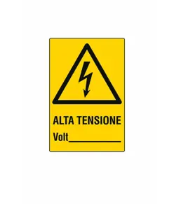 Cartello 'alta tensione Volt