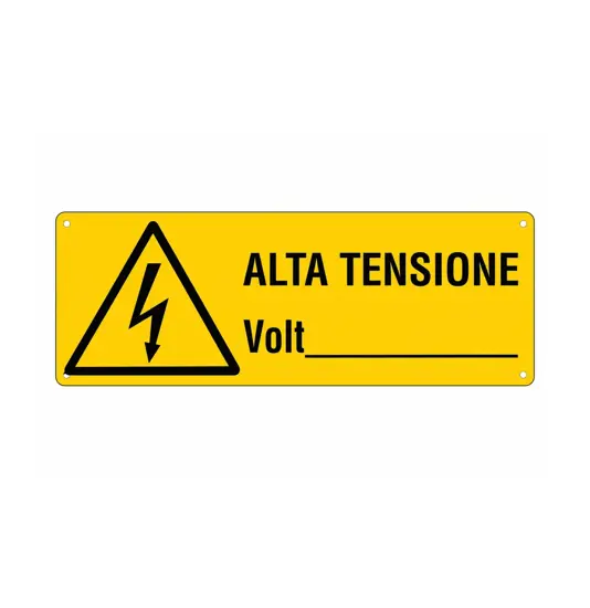 Cartello 'alta tensione Volt