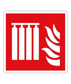 Cartello antincendio 'batteria fissa'