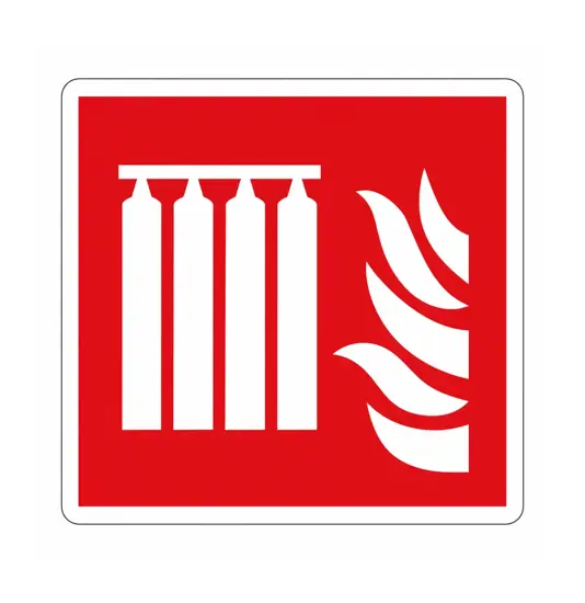 Cartello antincendio 'batteria fissa'