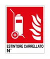 Cartello antincendio 'estintore carrellato N°'