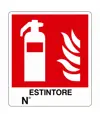 Cartello antincendio estintore N°