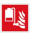 Cartello antincendio 'gruppo portatile antincendio'