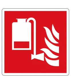 Cartello antincendio 'gruppo portatile antincendio'