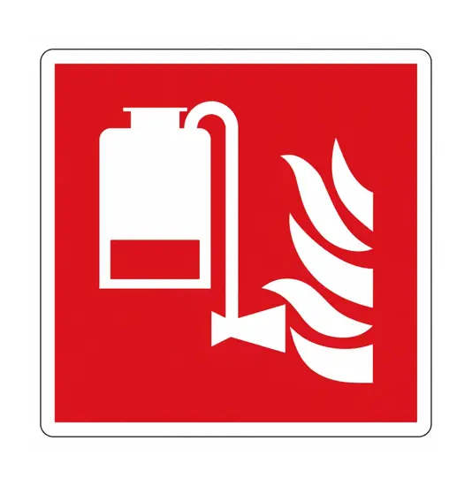 Cartello antincendio 'gruppo portatile antincendio'