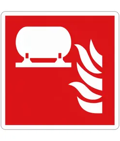 Cartello antincendio 'installazione fissa estinzione incendi'