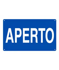 Cartello 'aperto