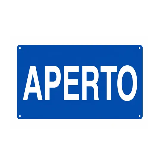Cartello 'aperto