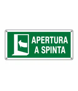 etichette adesive 'apertura a spinta' a sinistra