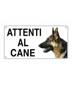 Cartello 'attenti al cane'