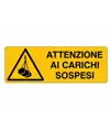 Cartello 'attenzione ai carichi sospesi'