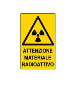 Cartello 'attenzione materiale radioattivo'