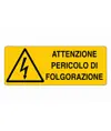 Etichette adesive  attenzione pericolo di folgorazione