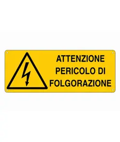 Etichette adesive  attenzione pericolo di folgorazione