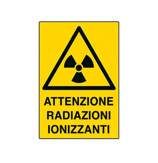 Cartello 'attenzione radiazioni ionizzanti'