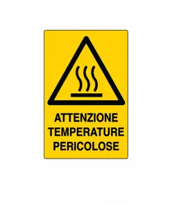 Cartello 'attenzione temperature pericolose'
