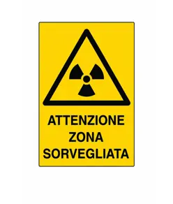 Cartello 'attenzione zona sorvegliata