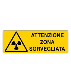 etichette adesive  attenzione zona sorvegliata