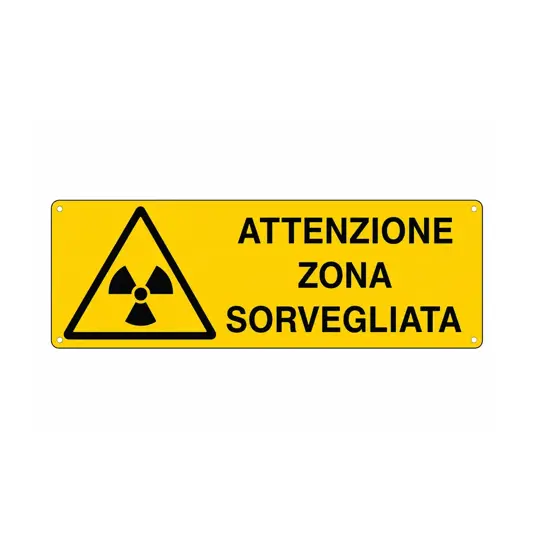 Cartello 'attenzione zona sorvegliata