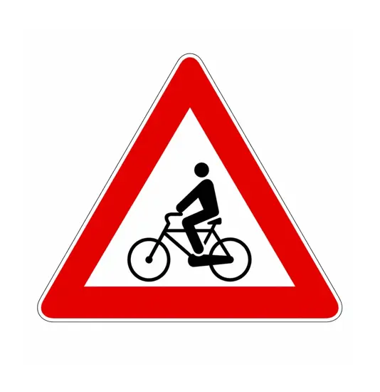 Cartello attraversamento ciclabile