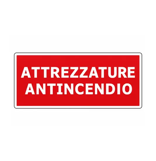 Cartello  'attrezzature antincendio'