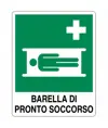 Cartello 'barella di pronto soccorso'