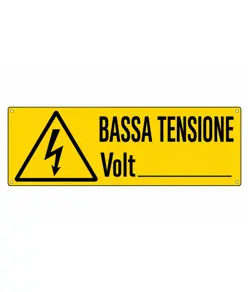 Cartello 'bassa tensione volt__'