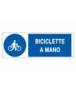 Cartello  biciclette a mano