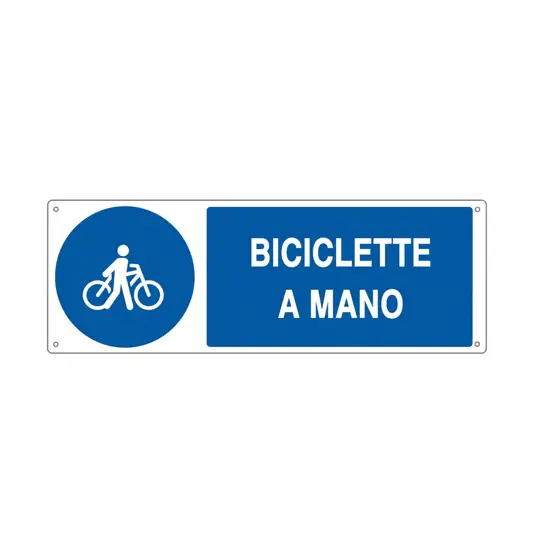 Cartello  biciclette a mano