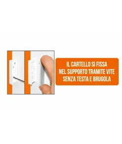 Cartello bifacciale sospeso 'uscita emergenza' laterale