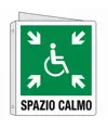 Cartello bifacciale 'spazio calmo'