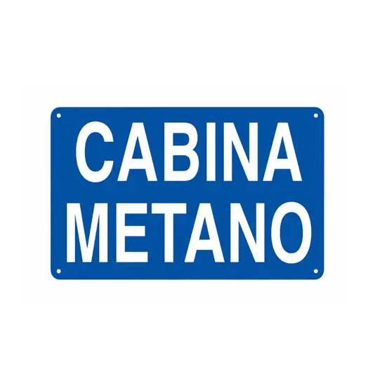 Cartello 'cabina metano