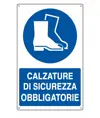 Cartello  calzature di sicurezza obbligatorie